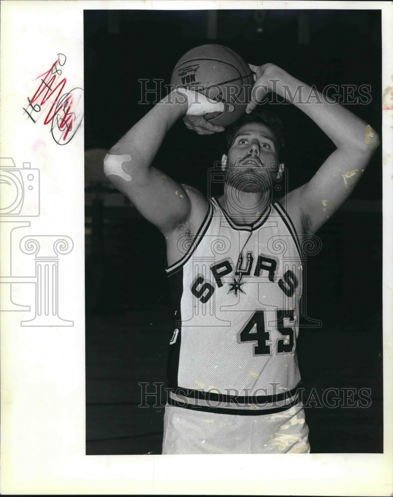 1983 Press Photo Dave Batton, Spurs Basketball - sas02942- Historic Images