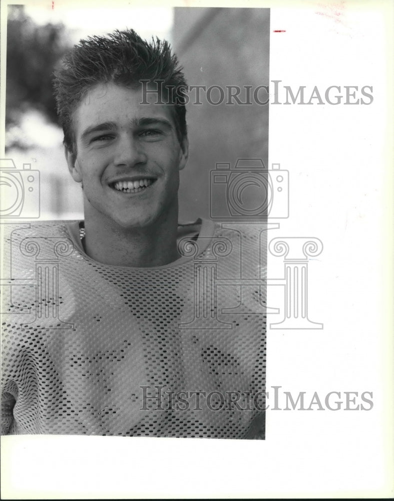 1987 Press Photo East Central High football player Eddie Kovaleski - sas03069- Historic Images