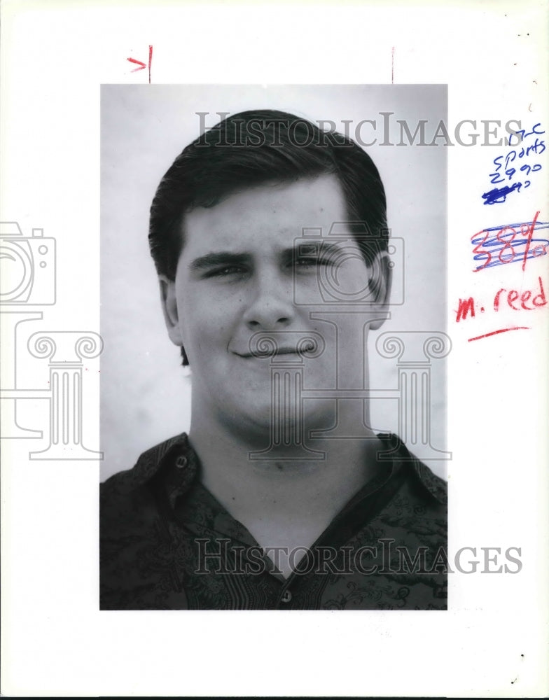 1990 Press Photo Mike Reed, Judson High School Football Player of the Week- Historic Images
