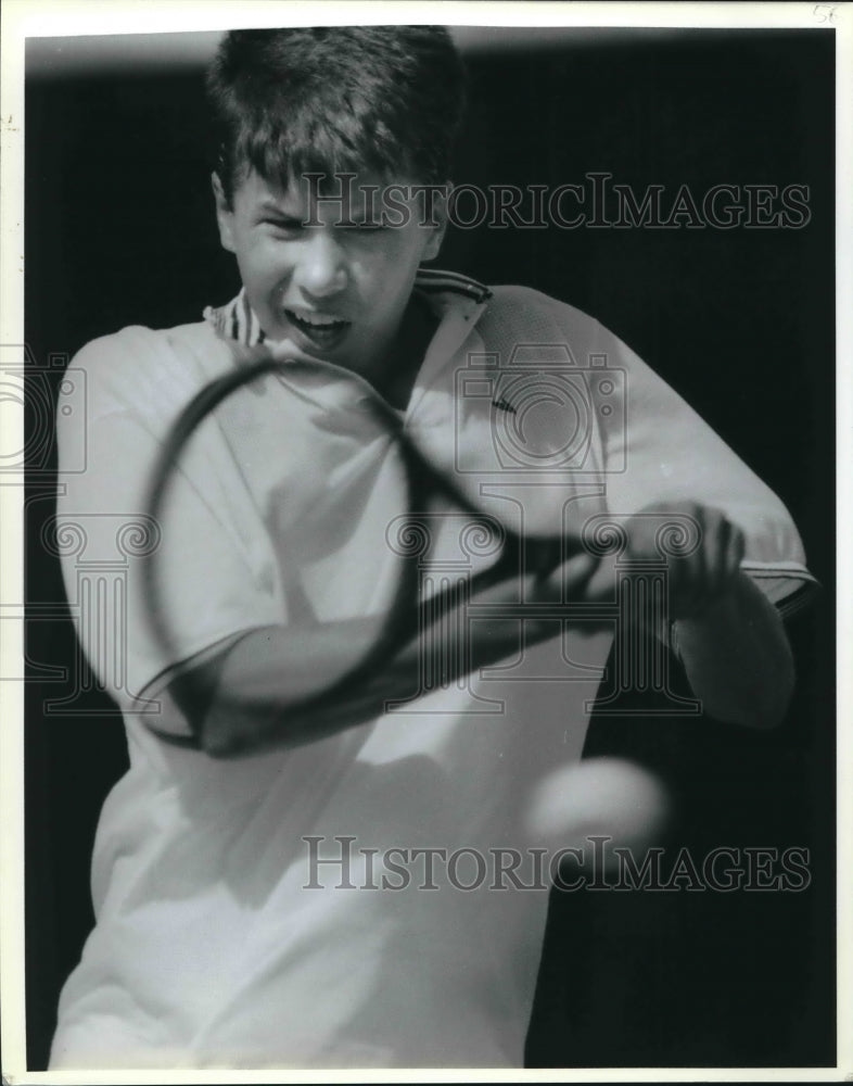 1989 Press Photo Paul Harsanyi, University of Texas San Antonio Tennis Player- Historic Images