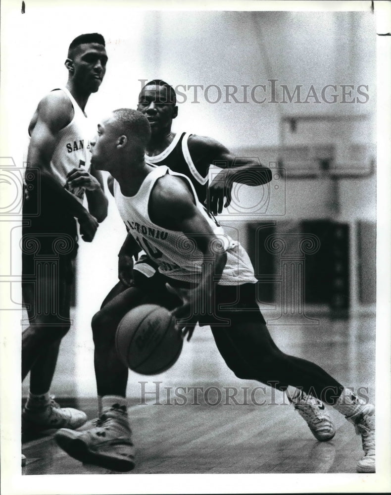 1989 Press Photo Byron Campbell, All-Stars&#39; Byron Campbell, AAU Basketball- Historic Images