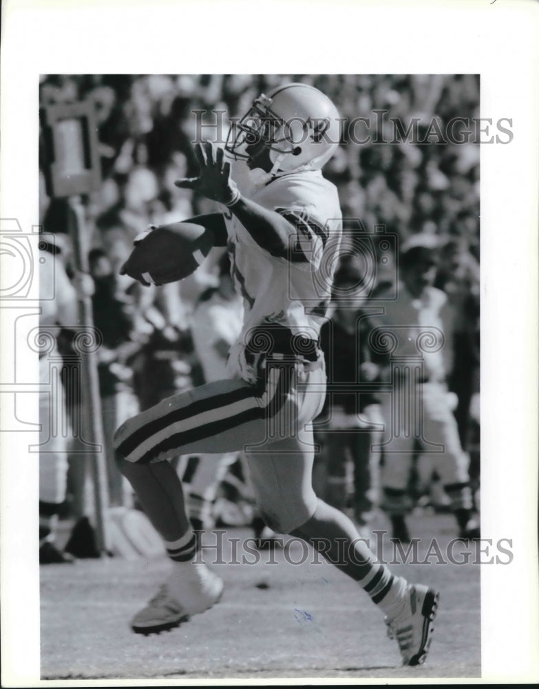 1989 Press Photo Kyle Arnell, Judson High School Football Player Scores at Game- Historic Images