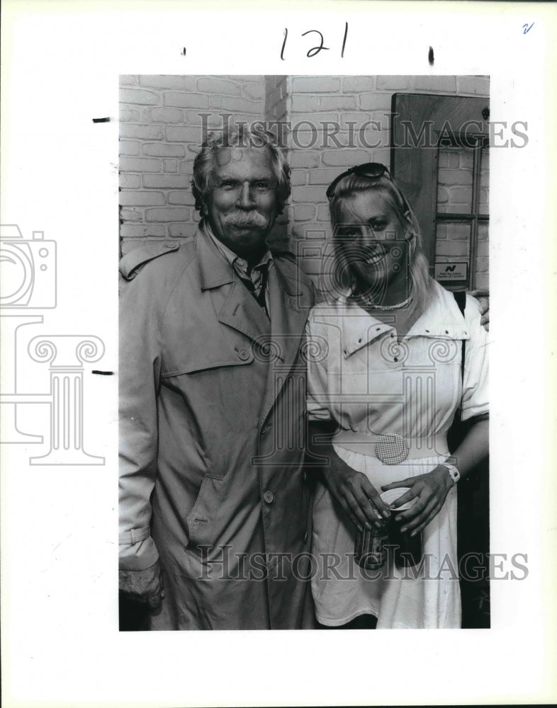 1987 Press Photo Ralph Bender with Terry Lewis at Brahan Reception - sas03646- Historic Images