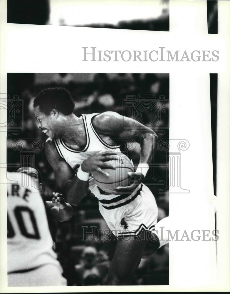 1983 Press Photo Basketball Player Gene Banks at Game - sas03654- Historic Images