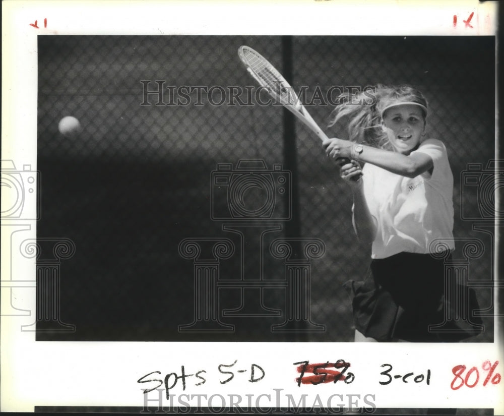 1987 Press Photo Lynn Staley, University of Texas San Antonio Tennis Champion- Historic Images