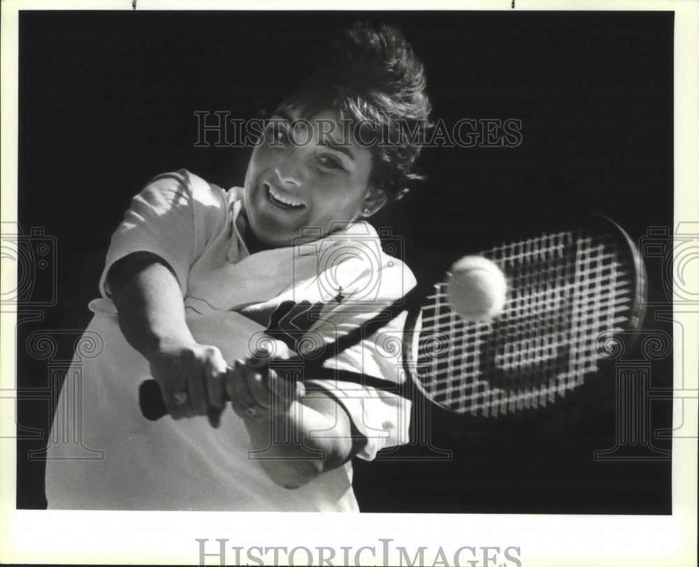 1988 Press Photo Claire Evert, Southern Methodist University Tennis Player- Historic Images