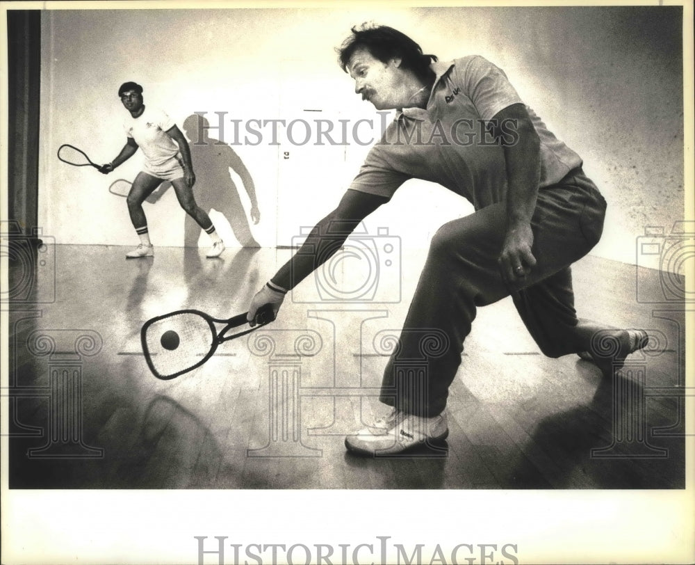 1987 Press Photo Les Boren, Racquetball and Handball Player of San Antonio- Historic Images