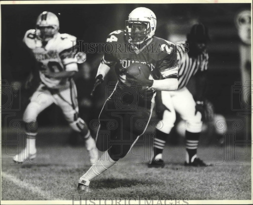 1986 Press Photo Arthur Anderson, Sam Houston High School Football Player- Historic Images