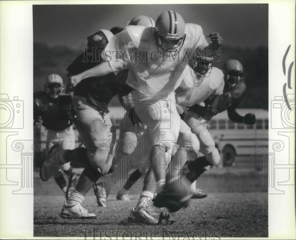 Press Photo Jeff Hunt, Judson High School Kicker at Game - sas04124- Historic Images