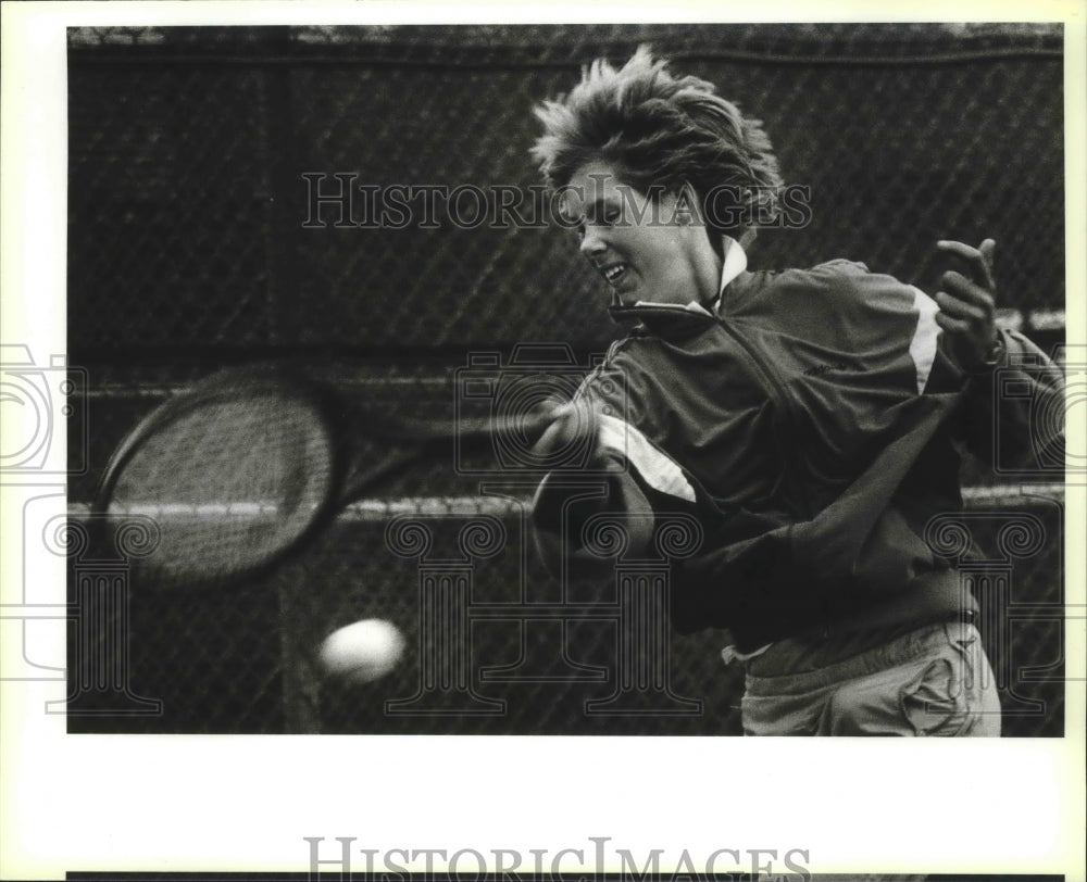 1987 Press Photo Brenda Schultz, USTA Tennis, Thousand Oaks Racquet Club- Historic Images