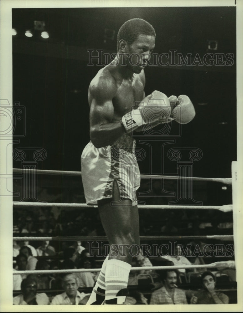 1983 Press Photo Johnny Bumphus, United States Boxing Association, Atlantic City- Historic Images