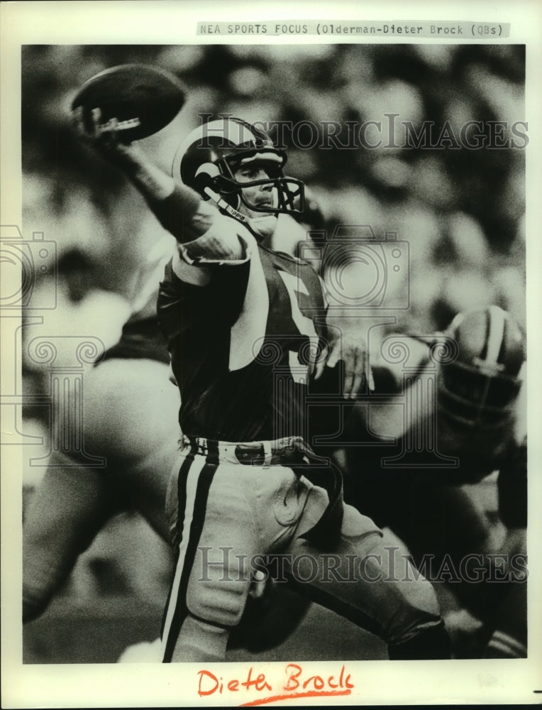 Press Photo Dieter Brock, Football Quarterback - sas04362- Historic Images
