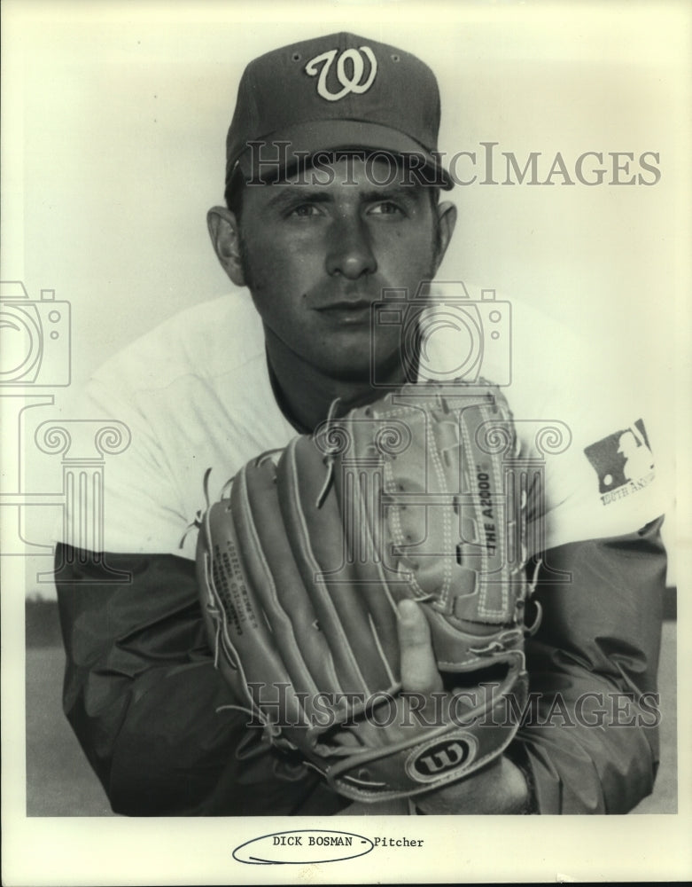 Press Photo Dick Bosman, Baseball Pitcher - sas04587- Historic Images