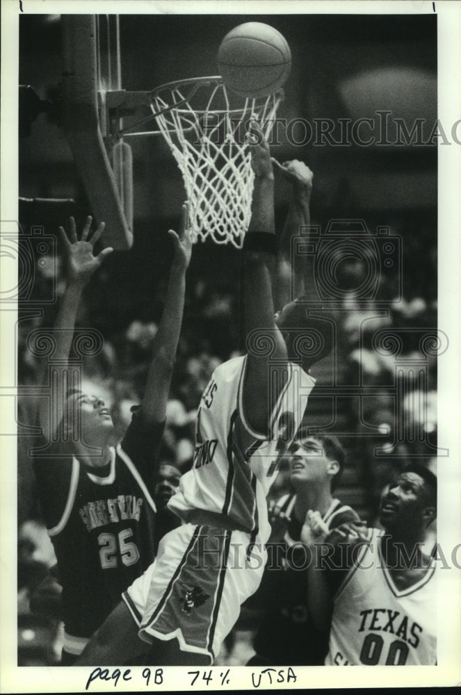 1992 Press Photo Ronnie Ellison, University Texas San Antonio Basketball Player- Historic Images