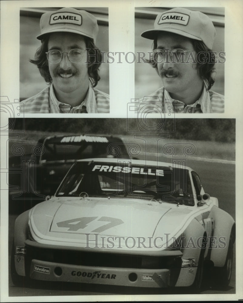 Press Photo Brad Frisselle, Camel GTU Race Car Driver and Car - sas04731- Historic Images