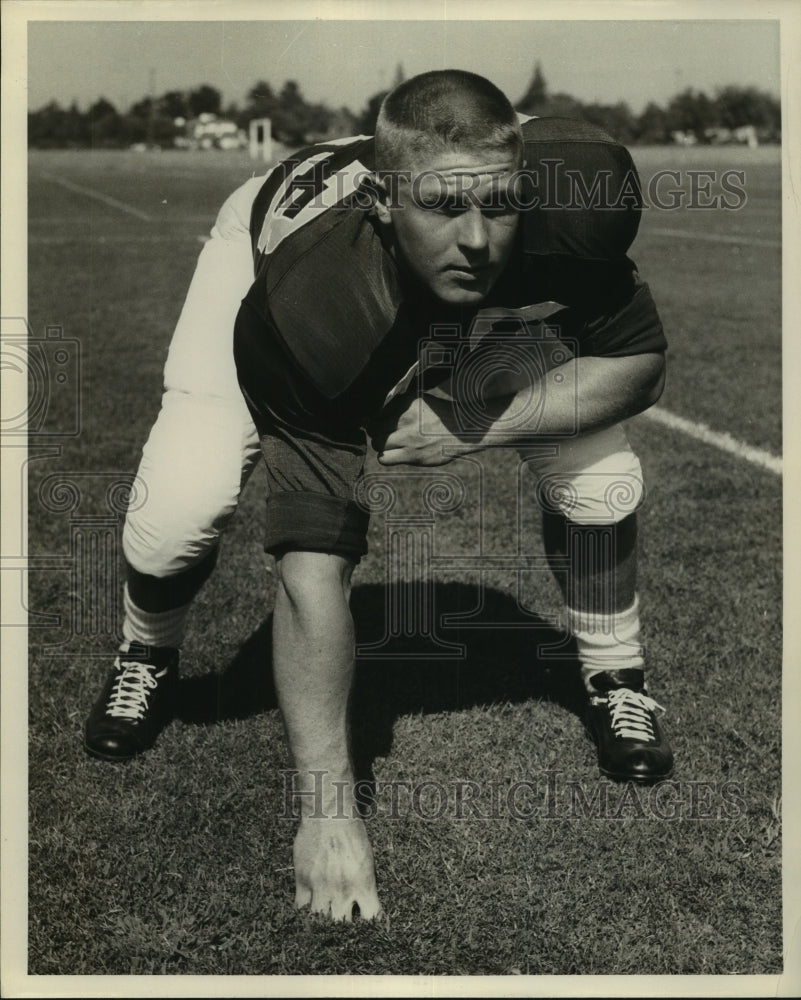 Press Photo Bob Peterson, Stanford Guard, Football - sas04744- Historic Images