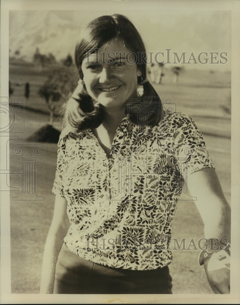 Press Photo Golfer Jane Blalock, Colgate-Dinah Shore Winner&#39;s Circle Champion- Historic Images