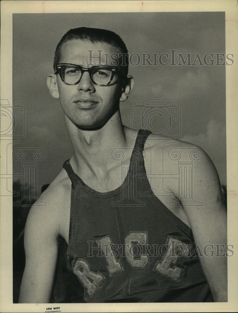 1966 Press Photo Fred Claud, Rice Athlete - sas04944- Historic Images