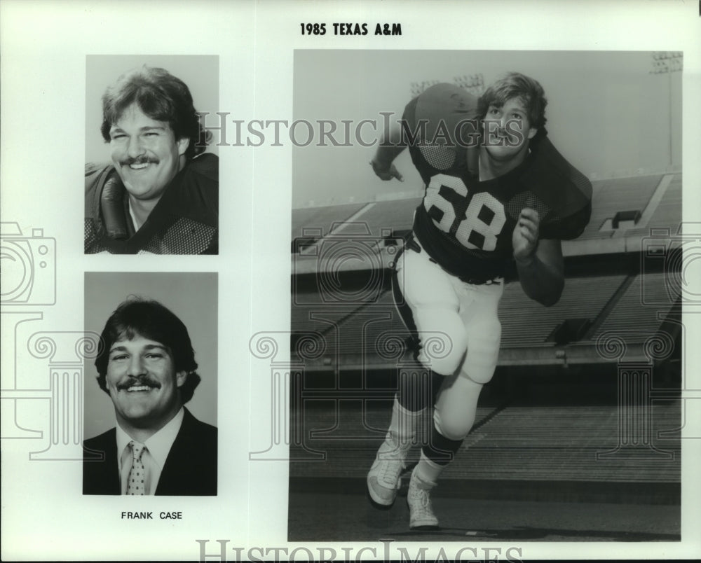 1985 Press Photo Texas A&amp;M football player Frank Case - sas05206- Historic Images