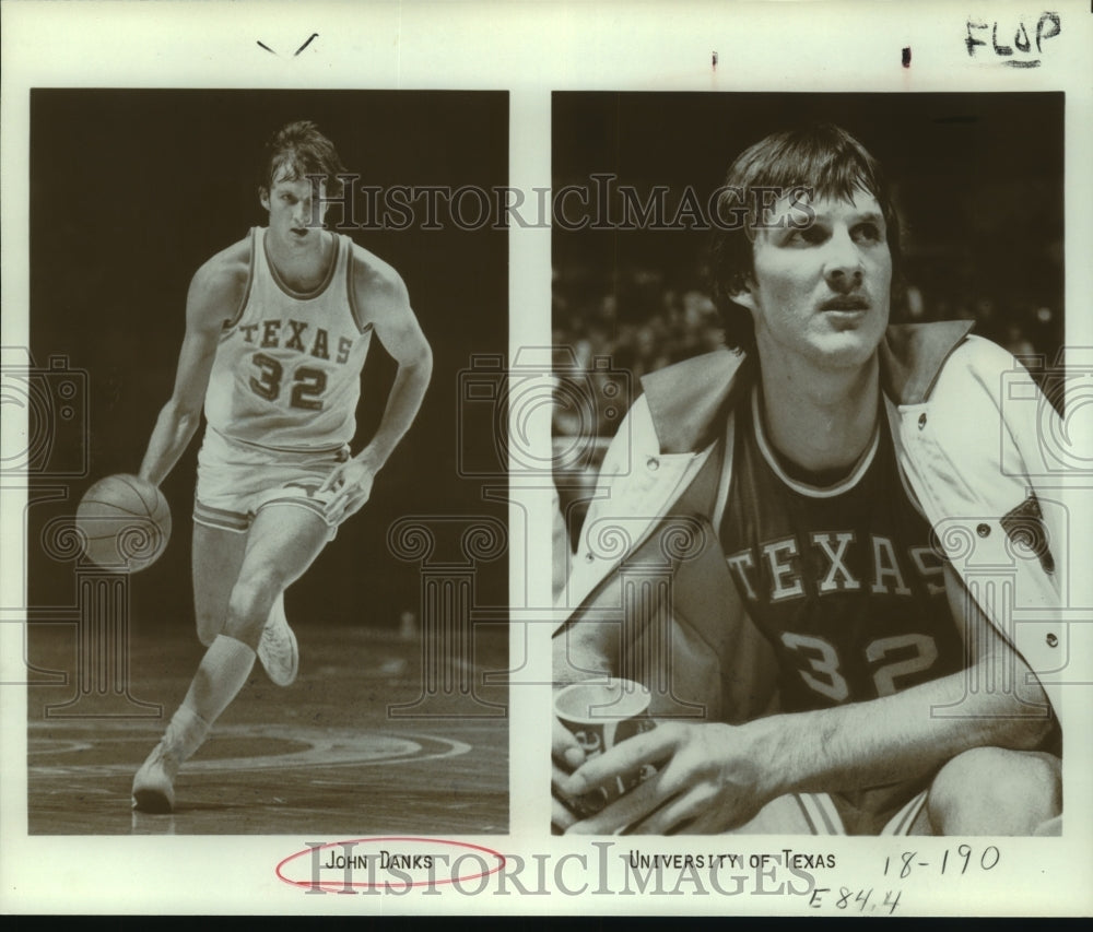 1980 Press Photo University of Texas basketball player John Danks - sas05224- Historic Images