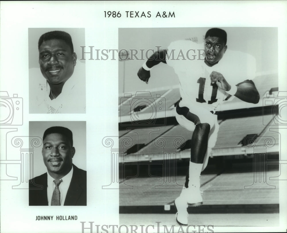 1986 Press Photo Johnny Holland, Texas A &amp; M Football - sas05290- Historic Images