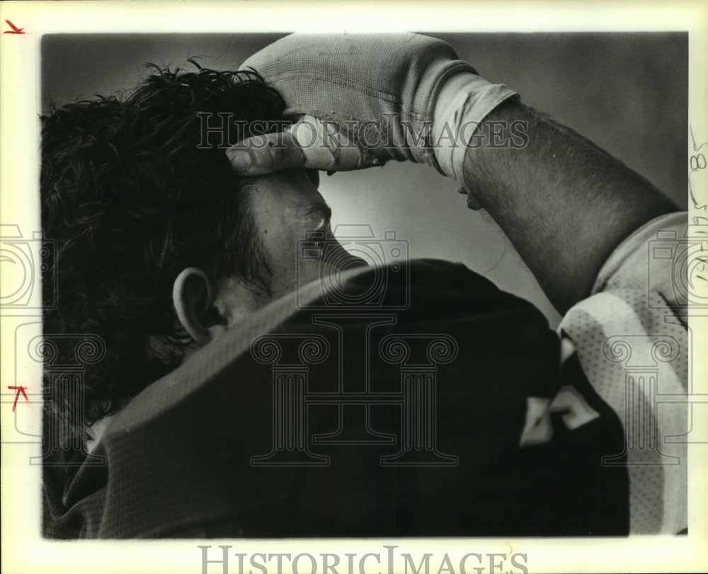 1983 Press Photo Southwest Texas football player Mark Gregurek - sas05410- Historic Images