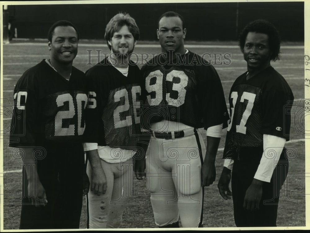 1984 Press Photo A quartet of Southwest Conference football players - sas05415- Historic Images