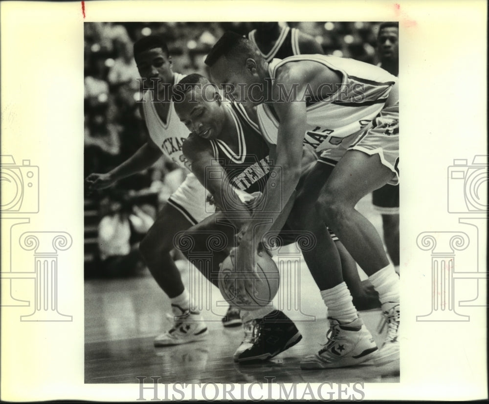 1991 Press Photo Texas-San Antonio plays Centenary in college basketball- Historic Images