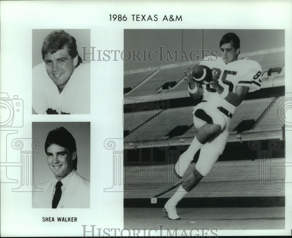 1986 Press Photo Texas A&amp;M football player Shea Walker - sas05471- Historic Images