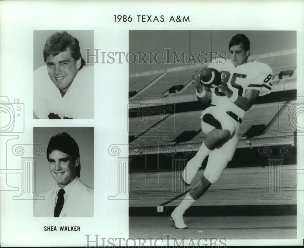 1986 Press Photo Texas A&M football player Shea Walker - sas05471- Historic Images