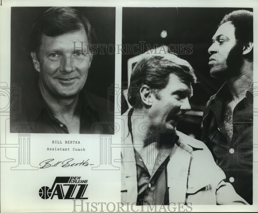 Press Photo Bill Bertka, New Orleans Jazz Basketball Assistant Coach- Historic Images