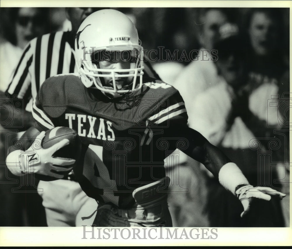 1989 Press Photo Texas v. Tech, Tony Jones, College Football - sas05693- Historic Images