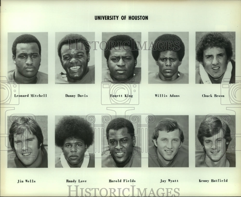 Press Photo University of Houston Football Team - sas05711- Historic Images