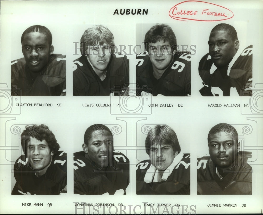 Press Photo Auburn College Football Team - sas05724- Historic Images