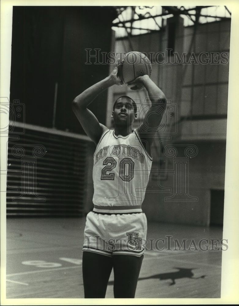 1984 Press Photo Texas-San Antonio college basketball player Ike Thornton- Historic Images