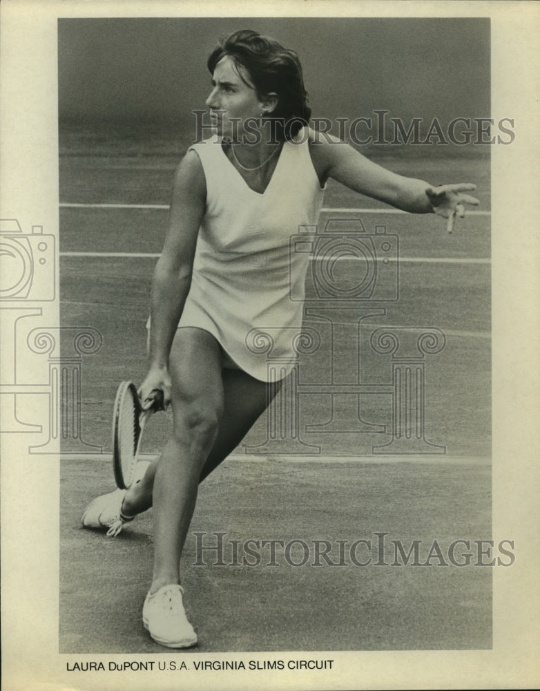 Press Photo Pro tennis player Laura DuPont of the United States - sas05788- Historic Images