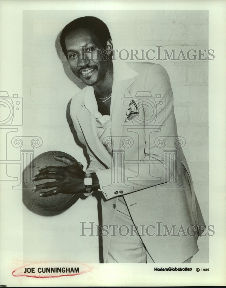 1980 Press Photo Joe Cunningham, Harlem Globetrotters - sas05818- Historic Images