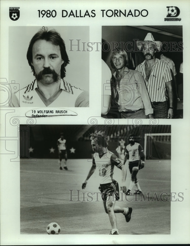 1980 Press Photo Dallas Tornado, 19 Wolfgang Rausch, Defender, Soccer- Historic Images