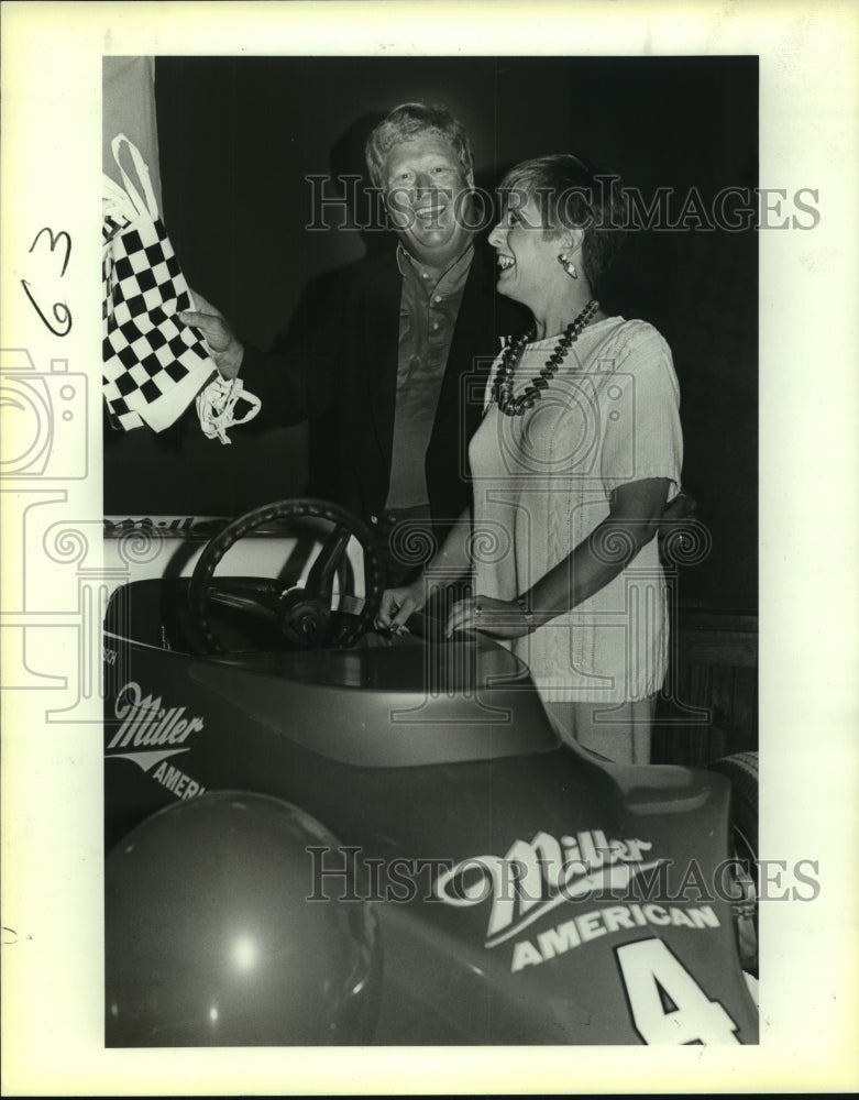 1987 Press Photo Zig Zag II, Cystic Fibrosis Benefit, Boog Powell &amp; Marty Stone- Historic Images