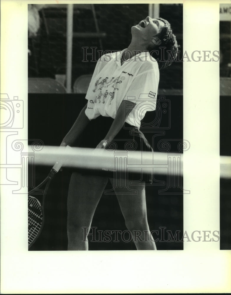 1991 Press Photo Claudia Porwik, Tennis - sas05989- Historic Images