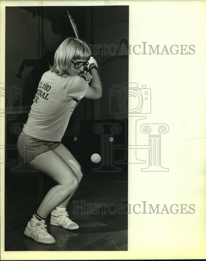 1984 Press Photo Raquet Ball Champion, Martha Pryon at Supreme Court - sas05996- Historic Images