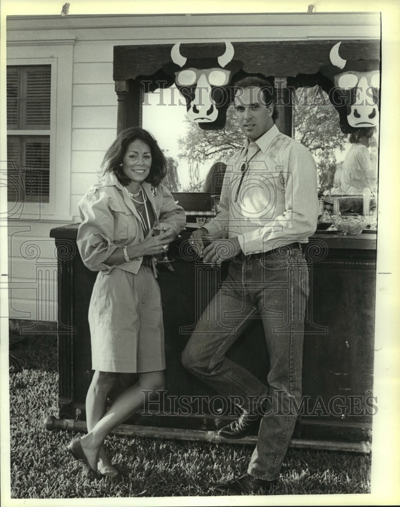 1988 Press Photo 10th Cattle Barons Gala, Wandita Turner &amp; Antonio Covelli- Historic Images