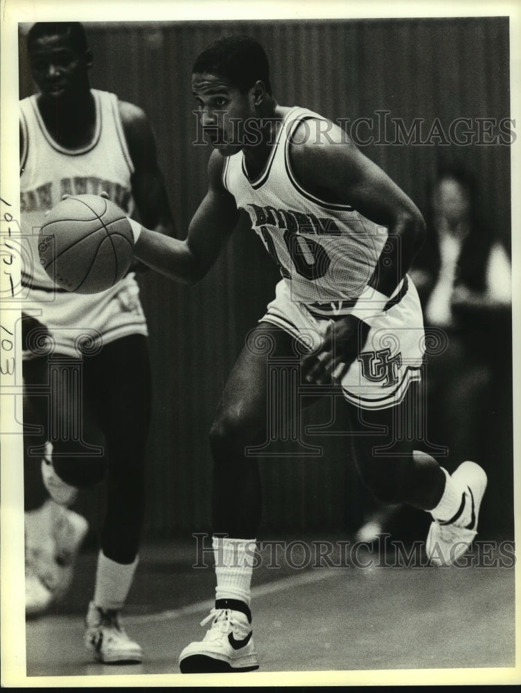 1984 Press Photo Texas-San Antonio college basketball player Vince Cunningham- Historic Images