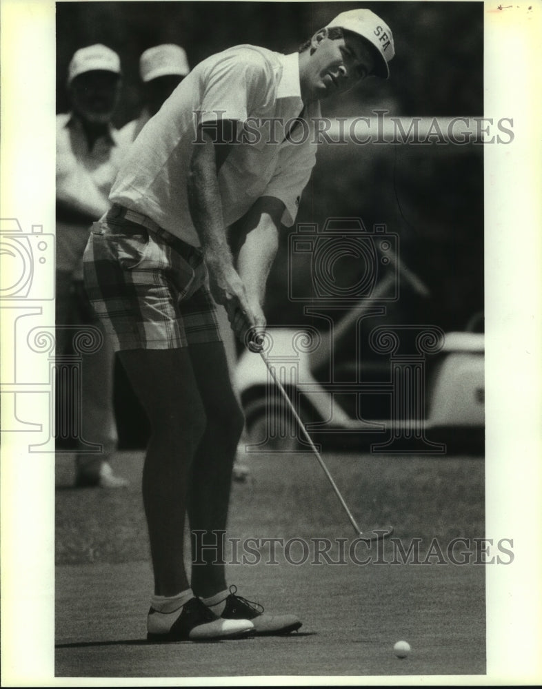 1987 Press Photo Kurt Martin, leader after 2nd round, Golf - sas06106- Historic Images