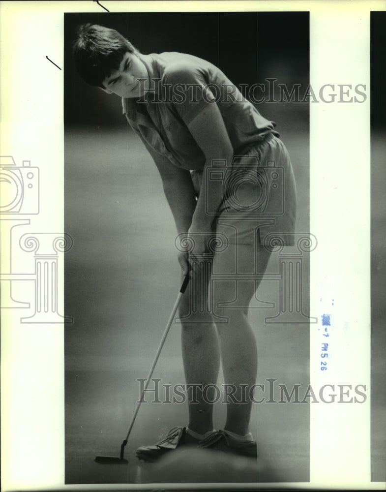 1988 Press Photo Riverside Golf Course, Amateur Golf Tourney, Shena Bassett- Historic Images