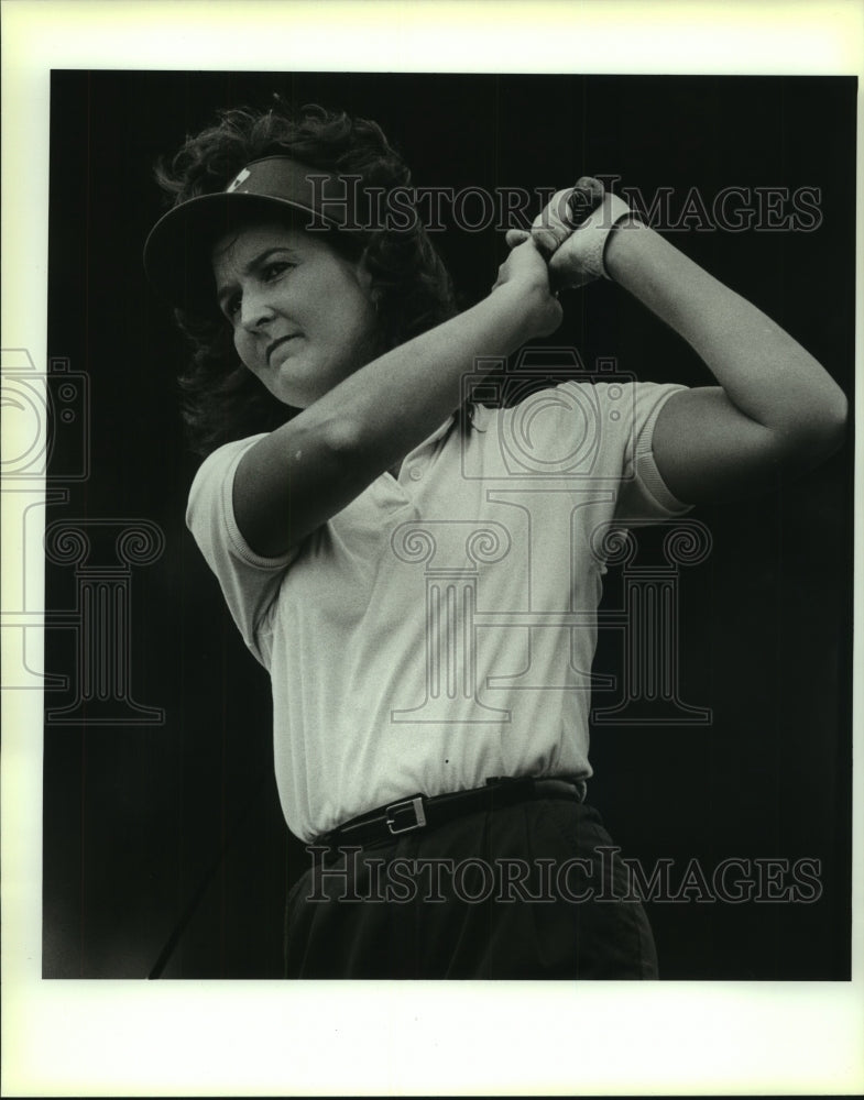 1989 Press Photo City Women's Golf, Brackenridge, Denise Ottmers - sas06267- Historic Images