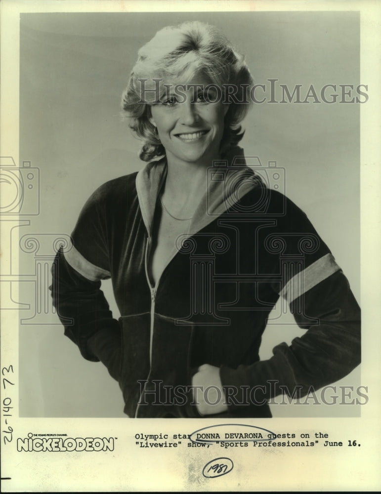 1987 Press Photo Olympic swimming star Donna deVarona - sas06314- Historic Images