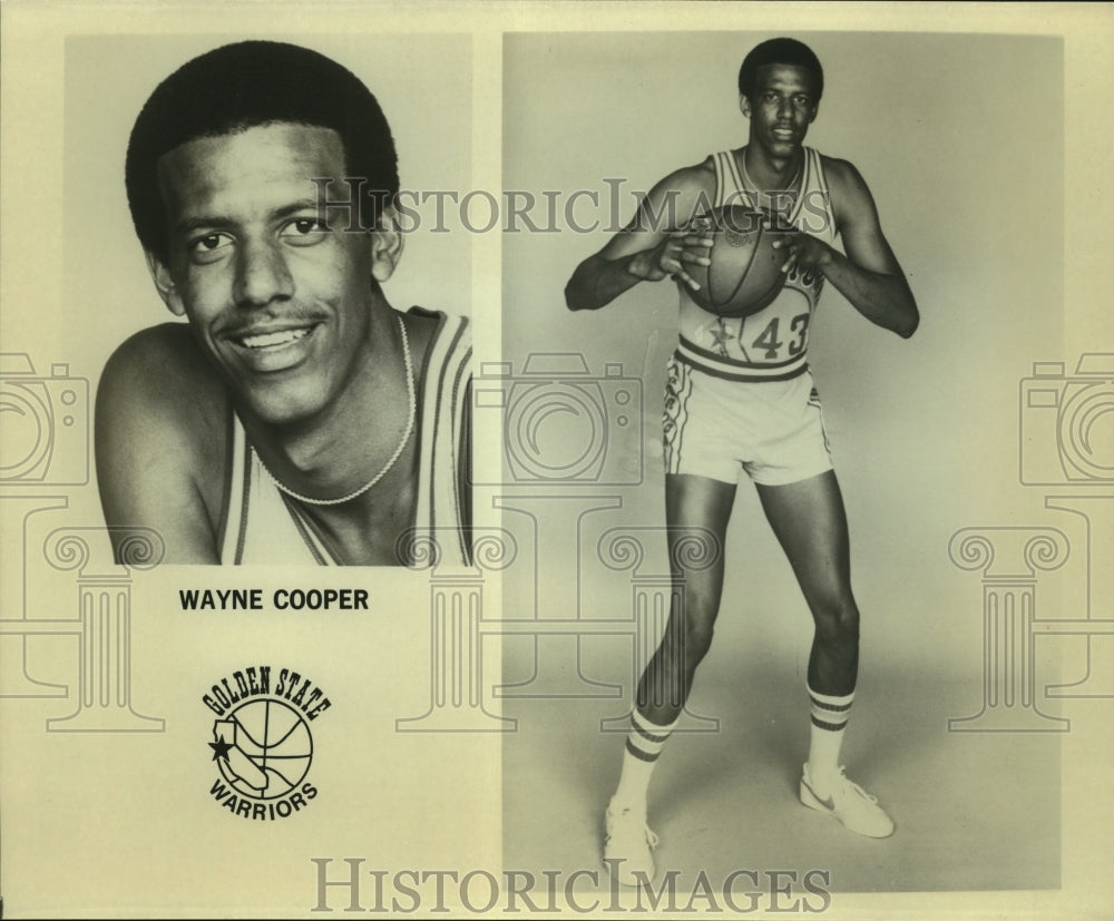 Press Photo Wayne Cooper, Golden State Warriors Basketball Player - sas06429- Historic Images