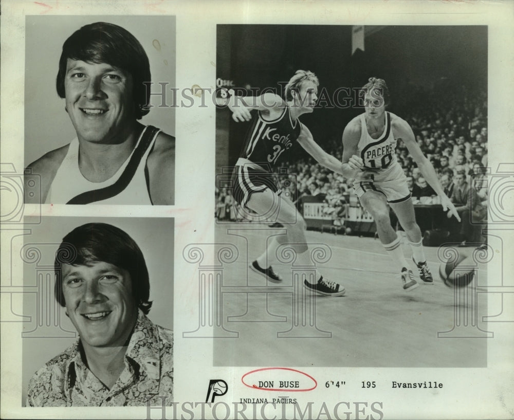Press Photo Don Buse, Indiana Pacers Basketball Player at Game - sas06481- Historic Images