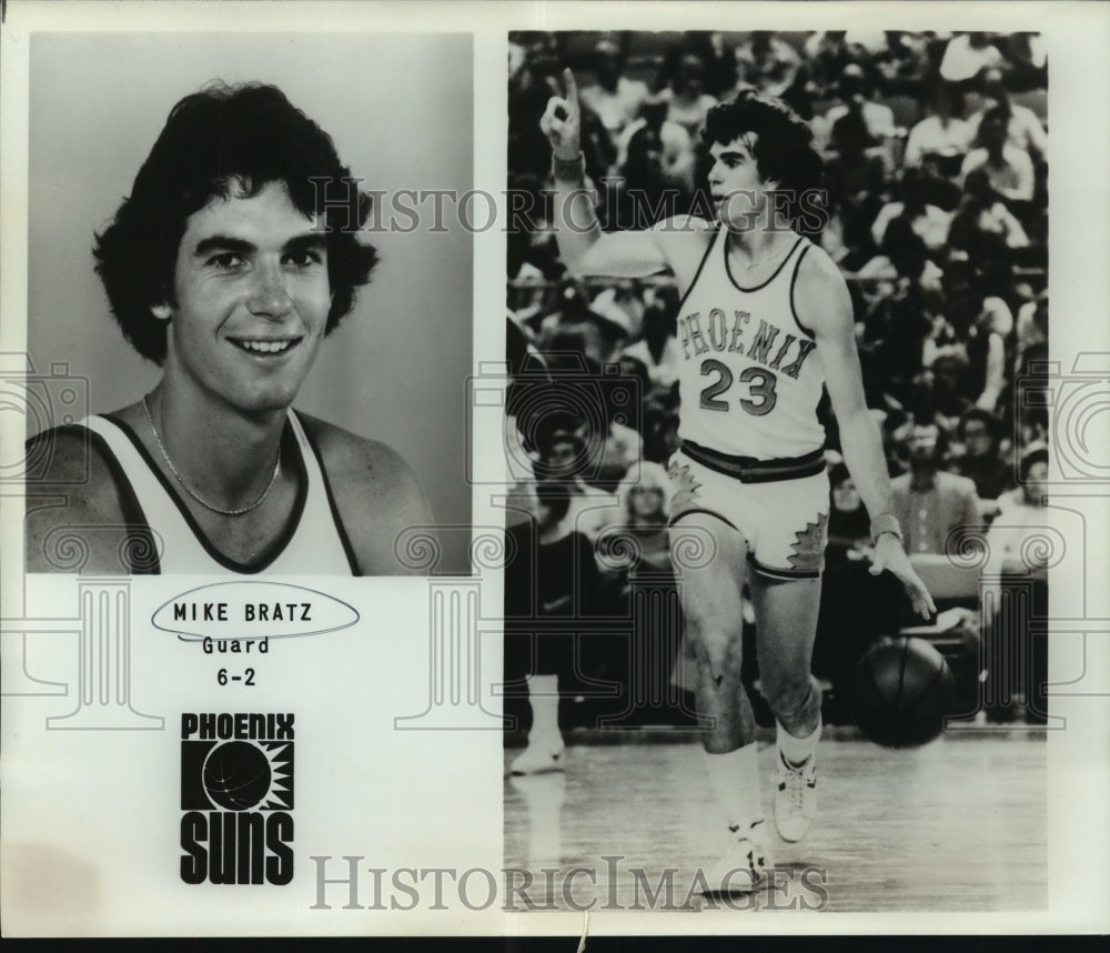 Press Photo Mike Bratz, Phoenix Suns Basketball Player at Game - sas06495- Historic Images